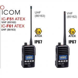 Bộ Đàm Chống Cháy Nổ ICOM IC-F51, IC-F61 ATEX